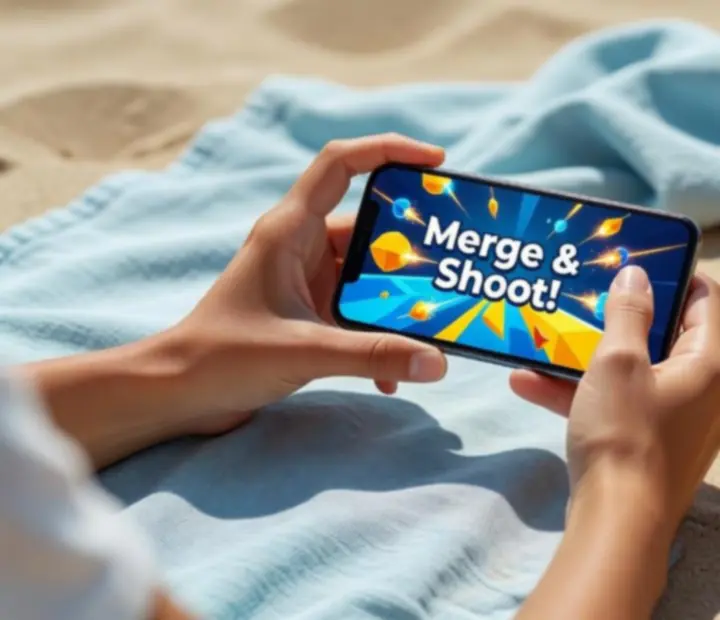 Interface de guide estival pour bien débuter sur Merge & Shoot!