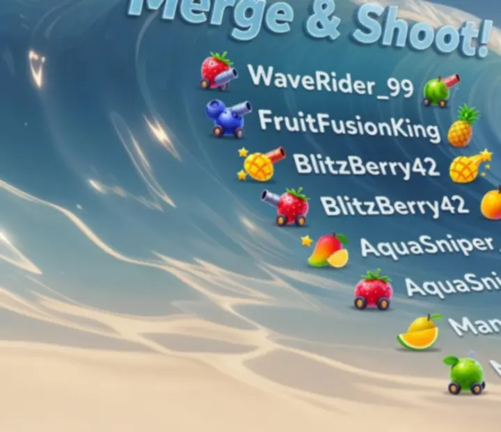 Classement global de Merge & Shoot! dans une interface aux couleurs océanes